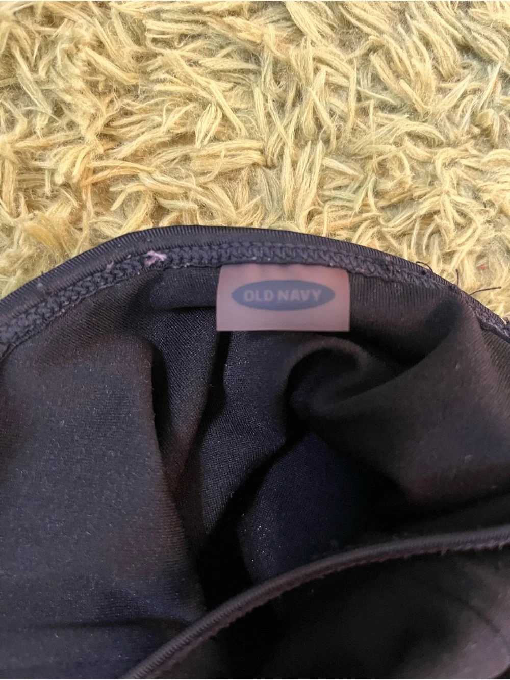 GIRLS BLACK RUFFLE SWIMSUIT|OLD NAVY SIZE: M